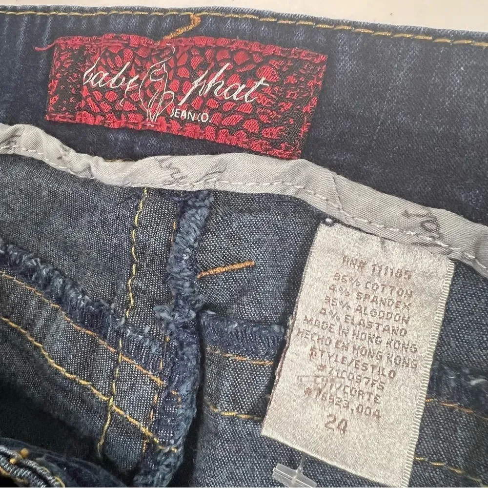 Y2K Baby Phat High Rise Cropped Flare Capri Jeans 24